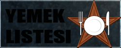 Yemek Listesi